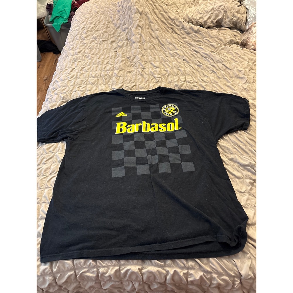 Adidas Columbus Crew SC Kamara 23 Barbasol Soccer T-Shirt Mens 2XL Black MLS